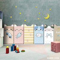 [COD] Childrens room bedside soft package wall stickers self-adhesive tatami around baby background decoration 3d three-dimensional mat