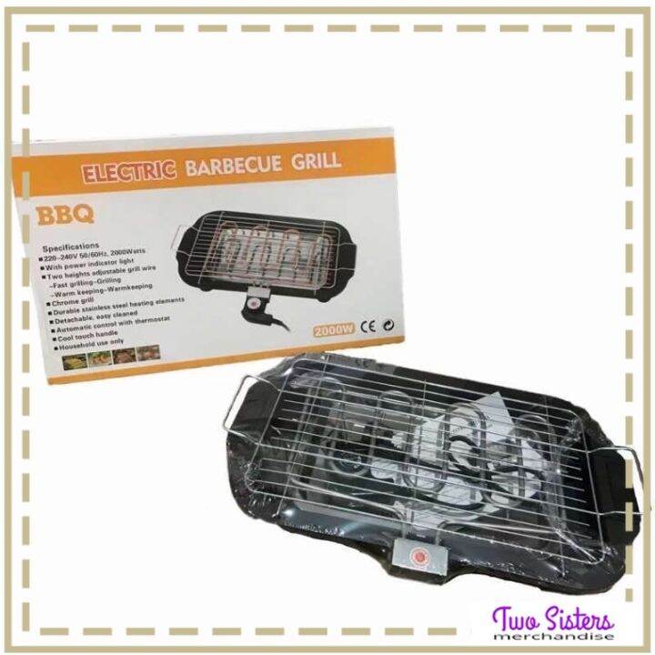 Smokeless Indoor/Outdoor Electric Grill Tabletop & BBQ Grill