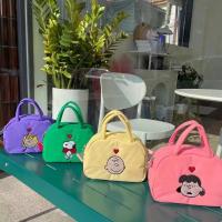 Snoopy Bag Shoulder Handbag Can Diagonal Waterproof Nylon Casual Versatile Storage Small Square