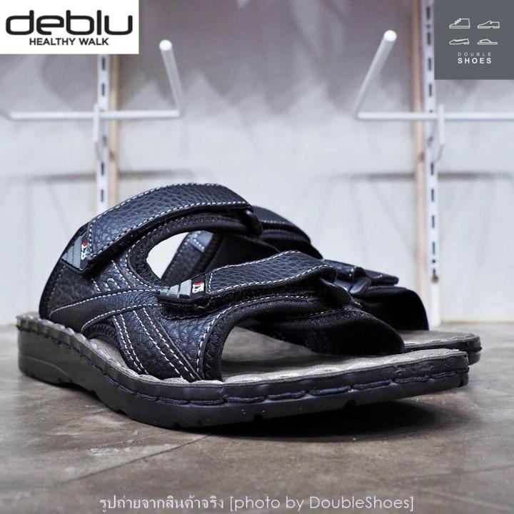 รองเท้าแตะแบบสวม-รองเท้าเพื่อสุขภาพ-deblu-รุ่น-m816-สีดำ-ไซส์-39-44