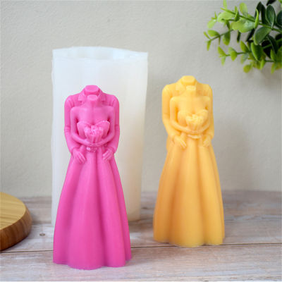 Wedding Dress Candle Mold New Ins Style Candle Mold Silicone Candle Mold DIY Candle Mold Scented Candle Mold