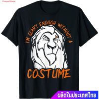 HOT ITEM!!Family Tee Couple Tee The Lion King Scar Scary Enough Halloween T-Shirt Popular T-shirts