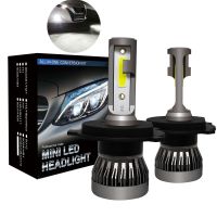 [Hot K] H4ไฟหน้ารถมอเตอร์ไซค์แบบ LED 12000LM Super Bright H7 H1 H11 H8 H9 9005 9006 HB3 HB4 9012 72W 6500K 12000K หลอดไฟ Turbo ไฟตัดหมอก12V