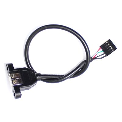 สายเคเบิลโฮสต์คอมพิวเตอร์สาย USB ในตัว Dupont-5PIn 2.54 5P ถึงพอร์ต USB หญิง USB พร้อมขั้วต่อสายเคเบิลข้อมูลหู