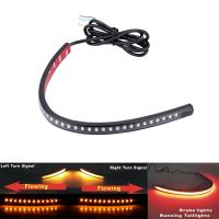 Moto In Gomma Morbida Indicatore Di Direzione Coda Freno Listeriore Stop Lampadina SMD3528 12V Flessibile Ale 36 LED Barra Luminosa Striscia Scorvole