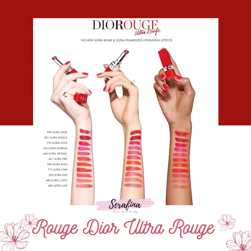 Son Dior Ultra Rouge unbox màu 660545  Son lì  TheFaceHoliccom