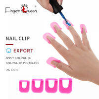 Fingerqueenเล็บProtector 26Pcsเล็บอุปกรณ์ทำเล็บสำหรับนิ้วมือเล็บ-อุปกรณ์ป้องกันขณะทาเล็บProtector 10ขนาดโมเดลข้อต่อมือแมนิเคียวเล็บ-ป้องกันการรั่วไหลนิ้วมือโมเดลข้อต่อมือแมนิเคียวเล็บ-Edge Protector W-F-001