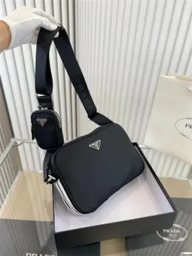 Prada Re-nylon Crossbody Bag in Black for Men