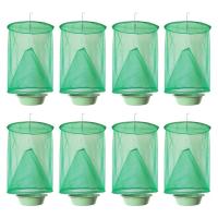 4/6/8Pcs Hanging Fly Trap Cage Reusable Flies Net Trapsinsect Catching Traps Practical Pest Control Tool For Household Garden