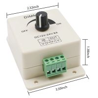 □№✿ LED Dimmer Switch 12-24V 8A Adjustable Brightness Lamp Strip Driver Single Color Light Power Supply Controller