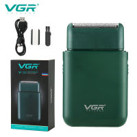 VGR รถมีดโกนแบบพกพามีดโกนชายไฟฟ้ามินิมีดโกนกดสีขาวลูกสูบโกนหนวด V-390.