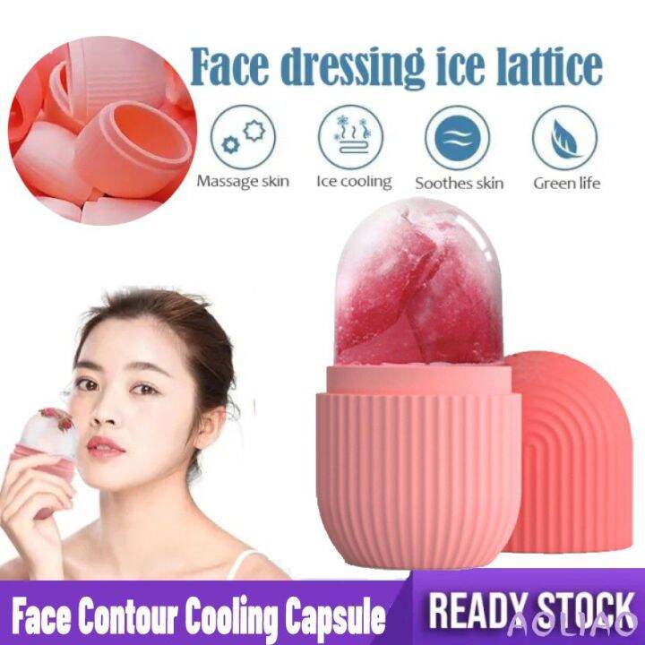 AOLIAO Ice Massage Face Contour Cooling Capsule Beauty Roller Tool Face