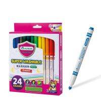 (KTS)ปากกาสีเมจิก มาสเตอร์อาร์ต Masterart ชนิดล้างออกได้ Super Washable Marker MWM24T Classic 24สี