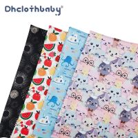 Cute Summer Girl Boy Print DIY Handmade Sewing PUL Fabric Waterproof Polyester Jersey For Baby Cloth Diapers Feeding Apron Bibs Aprons