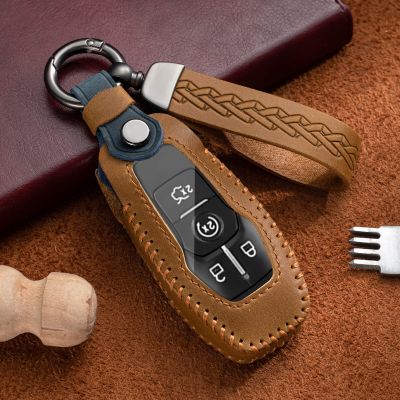 Key Cover Case For Ford Fusion Mondeo Mustang F-150 Explorer Edge 2015 2016 2017 2018 Car Styling Key Protection Keychain