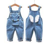 Childrens Denim Overalls Baby Jeans Pants Baby Boys Girls Trousers Infant Clothing Toddler Babies Pants Little Kids 1-3 Years