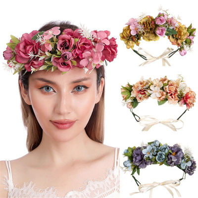 Festival Headband Hair Accessories Women Headband Wreath Crown Festival Green Leaf Headband Girl Floral Garland