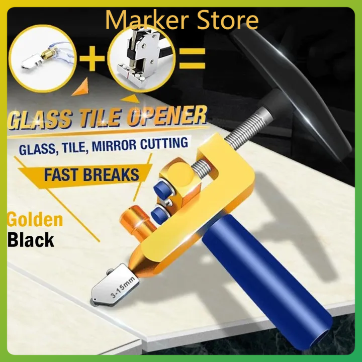 Manual Tile Mirror Cutter Multifunctional Glass Cutter Set Tile Hole