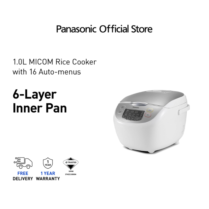 PANASONIC SRCX108 Jar Rice Cooker 1.0L SRCX108SSK Auto Menus 6 Layer