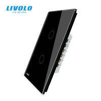 LIVOLO US Standard C5 Vertical Wall Touch Screen Light Switch, 1 Way General Control,Backlight Display,Sensitive Touch