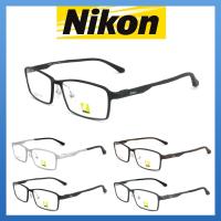 Nikon แว่นตา รุ่น 6287 กรอบเต็ม Rectangle ทรงสี่เหลี่ยมผืนผ้า ขาสปริง วัสดุ อลูมิเนียม (สำหรับตัดเลนส์) กรอบแว่นตา สวมใส่สบาย น้ำหนักเบา ไม่ตกเทรนด์ มีความแข็งแรงทนทาน Full frame Eyeglass Spring legs Aluminium material Eyewear Top Glasses