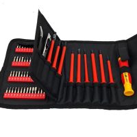 124-in-one insulated screwdriver set home computer mobile phone disassembly repair electrician anti-electric special-shaped scre