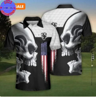 2023 Golf Skull Golf Clubs Happy Golf Colorful Golf Mens and Womens High Quality Full sublimation Quick Dried Polo Personalized p-1485 (private chat free custom name&amp;logo) New polo shirt