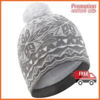 Adult Jacquard Ski Hat - Grey