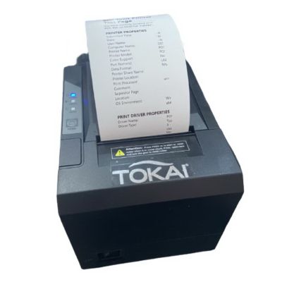 TOKAI เครื่องพิมพ์ใบเสร็จความร้อน (Thermal printer) รุ่น M809 ความเร็วในการพิมพ์  200-300 มม./วินาที หน้ากว้างกระดาษ 79.5 +0.5 มม. พิมพ์ใบเสร็จโดยไม่ต้องเติมน้ำหมึก ปริ้นได้รวดเร็ว แม่นยำ ชัดเจน สะดวกสบาย - สีดำ