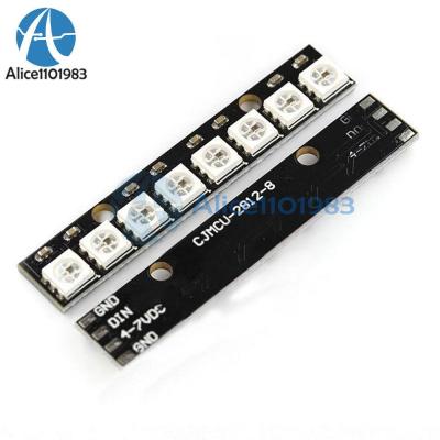Black 8 Channel WS2812 5050 RGB 8 LEDs Light Strip Driver Board for Arduino