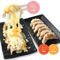[E-voucher] Kinza Gyoza - Cheesy Gyoza 6 Pcs. (Shrimp) เกี๊ยวซ่าหน้าชีส 6 ชิ้น (ไส้กุ้ง) + เกี๊ยวซ่า 6 ชิ้น (ไส้หมูหรือไส้ไก่)