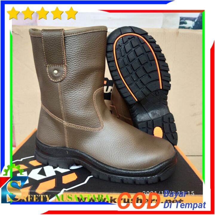 Sepatu Safety Krushers Texas Brown Safety Shoes Krusher Texas Ori