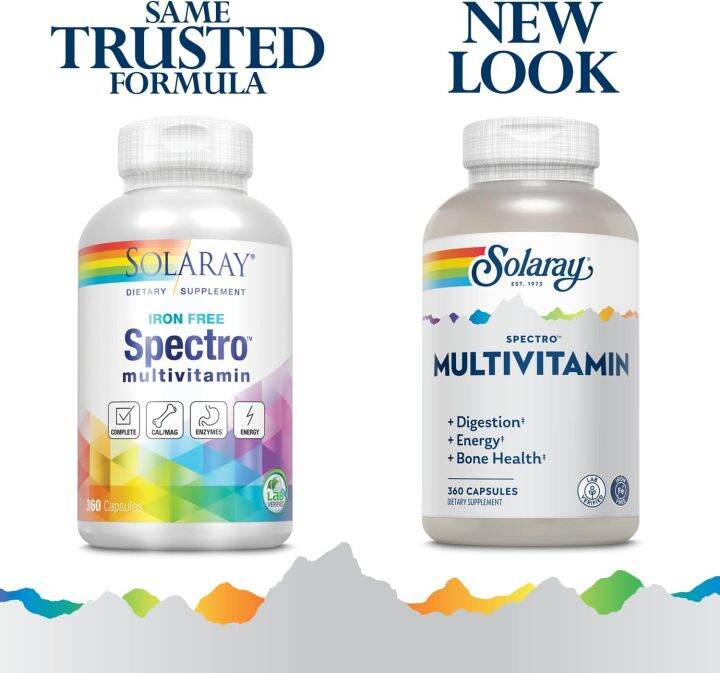 ผลิตภัณฑ์อาหารเสริม-วิตามิน-และแร่ธาตุรวม-spectro-multivitamin-360-capsules-solaray