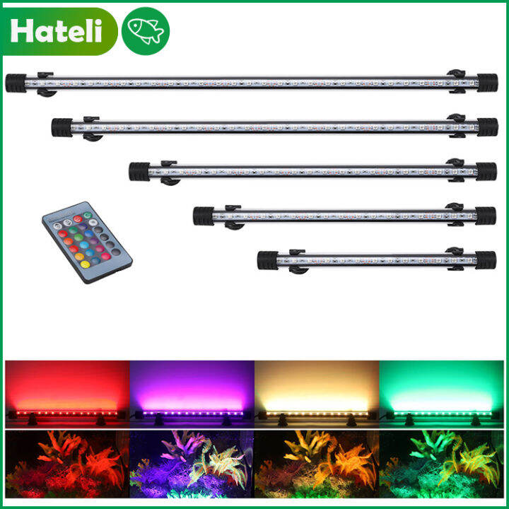 【HATELI】（Remote control）Led Fish Tank Light Remote Control Colorful