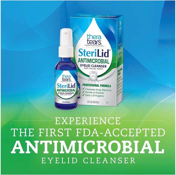 TheraTears SteriLid Antimicrobial Eyelid Cleanser and Facial Wash, 2 Fl