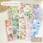 Tấm sticker cute pet xinh xắn dán trang trí sổ, làm bullet journal