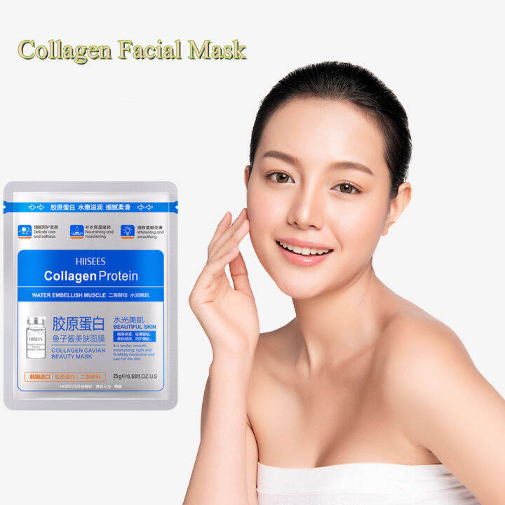 Korean collagen mask with collagen face mask skin care with caviar Hydrating, moisturizing and