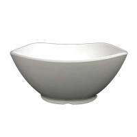 ชามสี่เหลี่ยม สีครีมขาว ขนาด 7.5 นิ้ว : Flower Square Bowl 7.5" #White