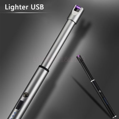 ZZOOI 1 Piece USB Electronic Lighter Arc Rechargeable Kitchen Igniter Outdoor BBQ Camping Lighter Portable&Windproof