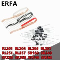 100pcs/lot RL201 RL204 RL205 RL207 RL251 RL257 SR160 SR240 SR260 SR360 SR540 SR560 Rectifier schottky diode  DO-27Electrical Circuitry Parts