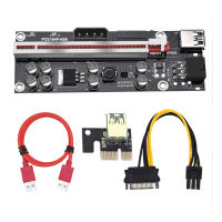 10 Pcs VER009S Plus PCI-E PCIE Riser 009S 6Pin PCI Express Adapter Card Molex USB 3.0 Cable 1X 16X Extender