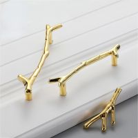 【YD】 Knobs Door Pulls Hardware Fashion Branch Handle 96mm 128mm Cabinet Handles