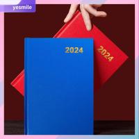 YESMILE หลากสี สมุดโน้ตบุ๊ค 100หน้าเรียงราย ขนาด A5 สมุดบันทึกสมุดรายวัน 2024 หน้าภายในของสเปน สมุดบันทึกสายคล้องไดอารี่ ออฟฟิศสำหรับทำงาน