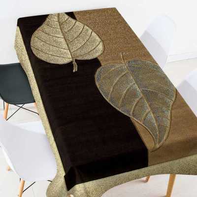 Tropical Green Leaves Tablecloth for Table Wedding Decoration Waterproof Oil Proof Dressing Table Cover Rectangular Mantel Mesa