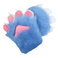 1คู่ Furry อะนิเมะคอสเพลย์ Mittens Claw ถุงมือสัตว์ถุงมือ Cosplay Nails Claws ถุงมือสำหรับคอสเพลย์ปาร์ตี้คอสเพลย์ Props