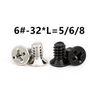 25 ชิ้น/ล็อต 6-32*5/6/8countersunk หัวสกรู 6-32 สำหรับคอมพิวเตอร์ฮาร์ดดิสก์ไดรฟ์ HDD สกรู-asdewrwerds