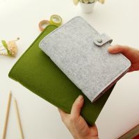 New A5 A6 Felt Shell Notebook Cloth Fabric Notebook Ring Binder Diary Notebook Paper Holder Portable Diary Stationery Gift