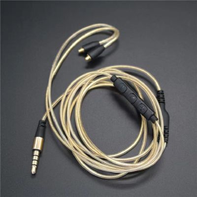 ZZOOI The new headphones are upgraded with replacement cables with wires to control the 3.5mm MMCX  For SE215 SE315 SE425 SE535 SE846 In-Ear Headphones