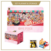 [OnePiece Card Game] Playmat and Card Case set -25th Edition- การ์ดวันพีช ลูฟี่ หมวกฟาง (ของแท้ ลิขสิทธิ บันได) วันพีซ