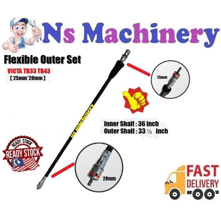 Flexible Shaft Outer Set 25mm*28mm Mesin Rumput FR3001 Tanika Taneka